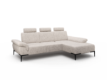 Sofa z longchair 250cm i pogłębianym siedziskiem